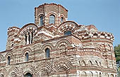 Nessebar - Christ Pantocrator Church, the decorated drum of the dome 